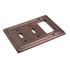 Architectural Combo Toggle / Rocker Light Switch Wall Plate - Antique Copper Finish